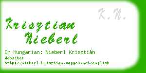krisztian nieberl business card